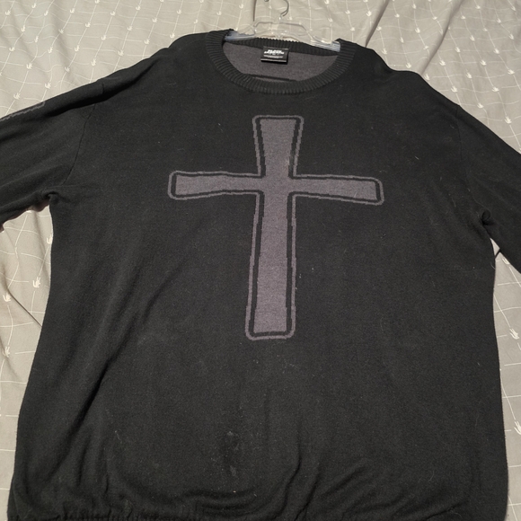 Black Cross Sweatshirt - Picture 1 of 8